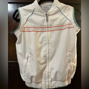 RETRO Ben Sherman nylon tennis wind breaker vest